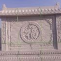 盘锦 芝麻白花岗岩屏风，照壁，影壁