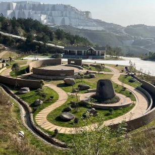 盘锦仿古石铺装整体效果