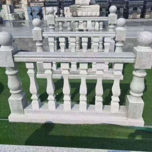 盘锦 别墅石材栏杆特写