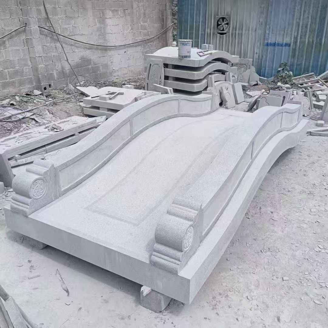 盘锦 芝麻灰花岗岩园林景观 小石桥