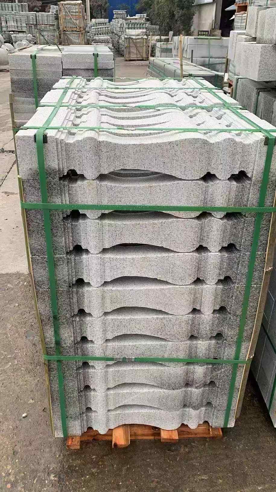 盘锦 芝麻白方形拉丝面，栏杆花瓶柱