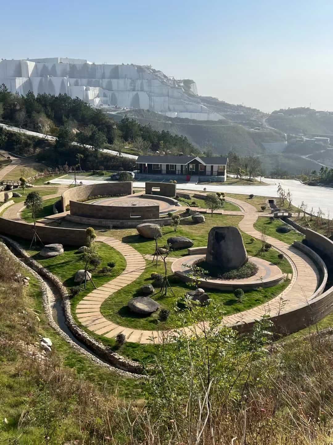 盘锦仿古石铺装整体效果