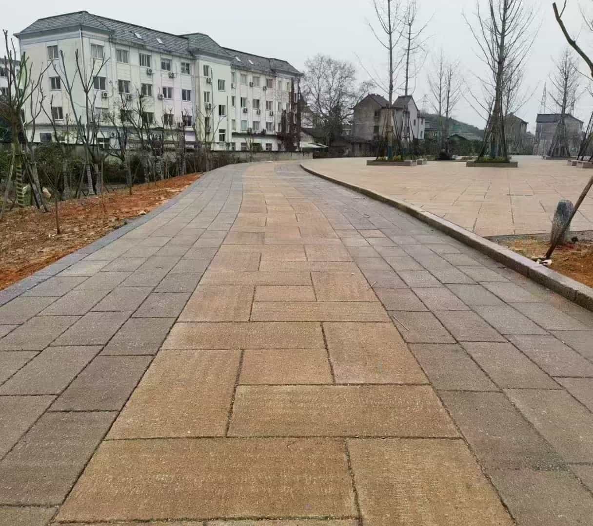 盘锦仿古石铺装效果