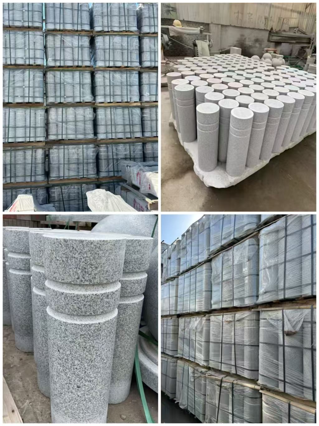 盘锦 芝麻白花岗岩挡车柱、隔离柱多少钱