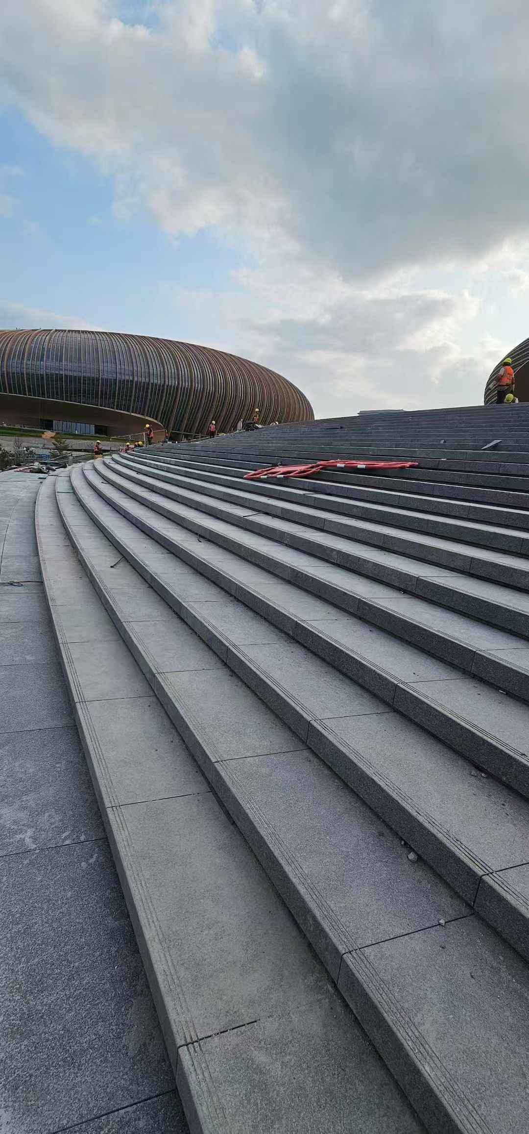 盘锦 弧形整石台阶铺装效果图