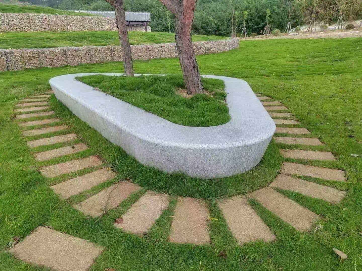 盘锦 芝麻白光面整石坐凳